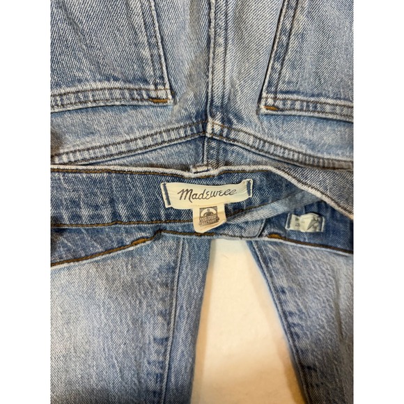 Madewell The Perfect Vintage Jean Women's Size 24P High Rise Raw Hem Blue Denim - Picture 5 of 6